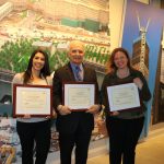Wargocki, Heintjes, and DePice with their Teacher Awards
