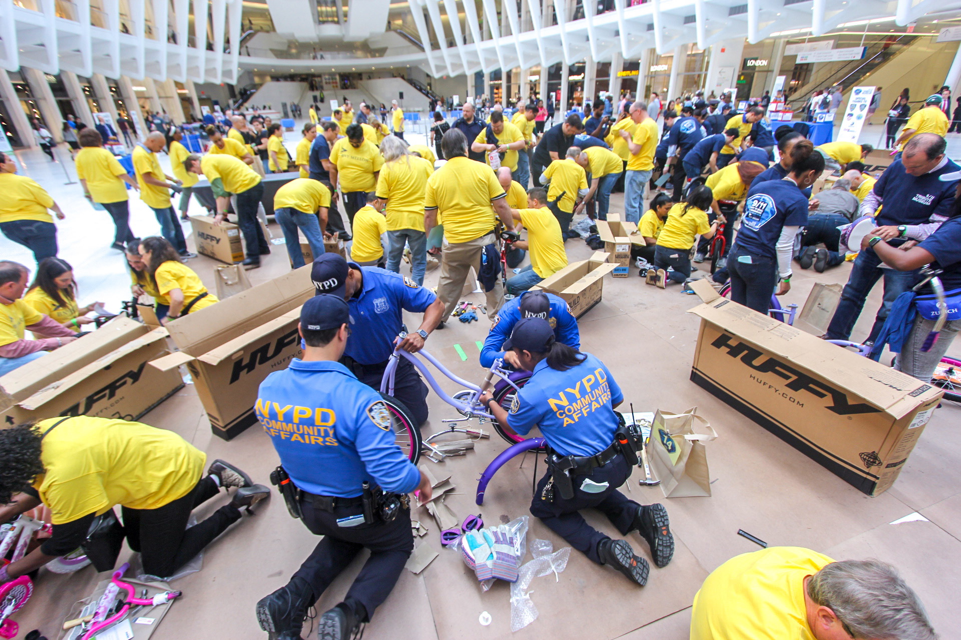 2018 9/11 Day of Service & Remembrance - Hundreds of volunteers built 400 bikes for children of active-duty U.S. military and first responders.
