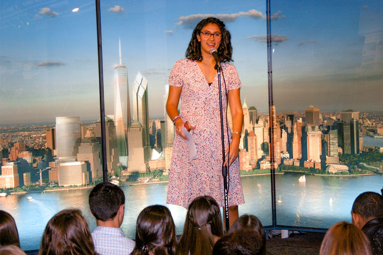 Poem in Your Pocket Day at the 9/11 Tribute Museum, with Sarah Kay of Project Voice